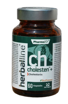 Capsules for lowering cholesterol, 60 pieces with, among other things, black garlic, red rice, reishi mushroom, artichoke