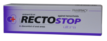 Rectostop Ultra akut, Salbe mit Applikator bei Hämorrhoiden, für Analbereich, antibakteriell, regeneriert die Haut, stärkt die Blutgefäße