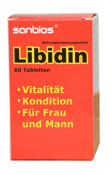 Libidin, 60 Tabletten, unterstützt körperliche Kondition, Vitalität, Potenz, Libido, gute Stimmung, mit Tribulus, siberischem Ginseng, Muira, Schisandra