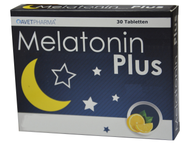 Melatonin 30 Lutschtabletten 1 mg plus Melissenextrakt, verkürzt Einschlafzeit, behebt Einschlafprobleme