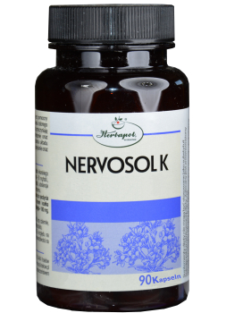 Nervosol tablets, 90 pieces relax, calm down, resolve stress-related digestive problems, sleep disorders, with valerian, lemon balm, hops, lavender, angelica,
