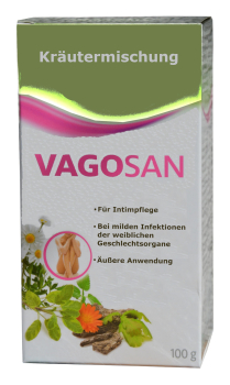 Vagosan, 100g, Kräutermischung für Intimpflege Damen, Frauen, Sitzbad, Vaginalspülung, desinfizierend, entzündungshemmend