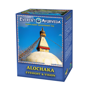 Alochaka Ayurvedic herbal mixture, improves blood circulation in the eyes, head and brain, dilates the blood vessels, 100g, loose tea The herbs in this mixture thin the blood, improve the blood circulation in the head, brain and eyes.