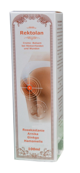 Salbe bei Hämorrhoiden 100ml, schlecht heilenden Wunden mit Rosskastanie, Arnika, Ginkgo, Hamamelis, adstringierend, zusammenziehend, etzündungshemmend