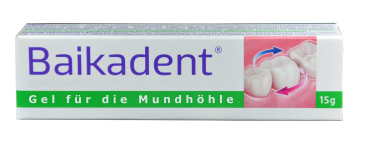 Baikadent, gel with Baikal skullcap, 15g, antibacterial, against viruses, fungi, for poorly healing wounds, sores and healing ointment, inflammation in the mouth, gum disease, periodontitis
