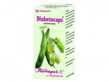 Diabetocaps - with mulberry leaves (mulberry leaf), lower blood sugar levels, aid slimming, 60 capsules