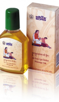 Tibetan medicine for better circulation, massage oil