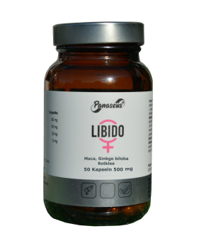 Libido, 50caps, Stärkung für Frauen, auch bei Wechseljahren, Maca, Rotklee, Ginkgo