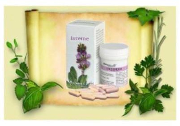 Lucerne (alfalfa) - a Vitaltonikum against aging processes, increase mental performance, lowers cholesterol, reduces menopausal symptoms, stimulates metabolism and liver detoxification of, 30 capsules