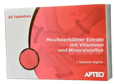 Maulbeerblätter Extrakt mit Vitaminen und Mineralstoffen, zum Abnehmen