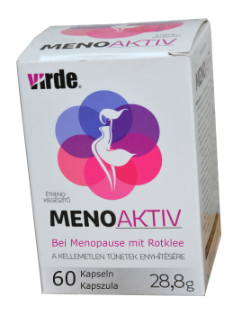Meno Aktiv – mit Phytoöstrogenen aus Rotem Klee und Leinsamen, mildern Wechseljahresbeschwerden, beugen Osteoporose, Arterieosklerose vor, 60 Tabletten, Monatspackung