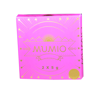 Mumijo, 2 x 5 g sticks, vital tonic, strengthens, has an anti-inflammatory effect on stomach irritation, rich in all minerals and trace elements, monthly pack