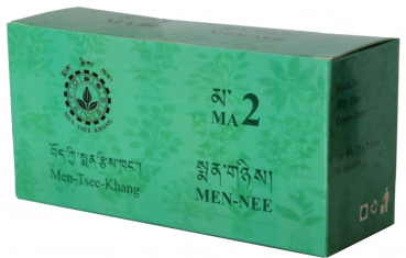 Sorig Men-Nee - Tibetan herb mixture for a good digestion, against abdominal pain, hyperacidity, stomach irritation, stimulates liver, gall bladder, "cold disorders" fixes, acting expectorant, 30 tea bags, 75 g