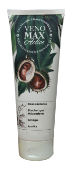 Balm for veins and heavy legs, also for pain in the limbs and muscles, relieves pain, stimulates blood circulation with maclura (Osa thorn), birch buds, calamus extracts, burdock root, sea buckthorn and turpentine oils, 150ml •