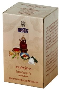 Sorig Za-Khu-Chee-Nyii Tea - Tibetan tea in diabetes, blood sugar keeps low, restricts carbohydrate intake, strengthens the kidneys in detoxification work, purifies blood and preventative gout and rheumatism, 20 tea bags x 2.5g