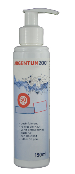 Gel, kolloidales Silber, 50ppm, 150ml, desinfizierend, tötet Bakterien, Viren, Pilze, bei Hautunreinheiten, kleinen Wunden, Akne, Pickel, wundsalbe