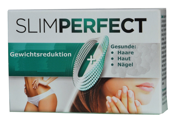 Slim perfect combination preparation, 60 tablets, for losing weight and for hair, skin, nails, plant-based, intensifies metabolism with silicon, biotin, collagen for skin, hair