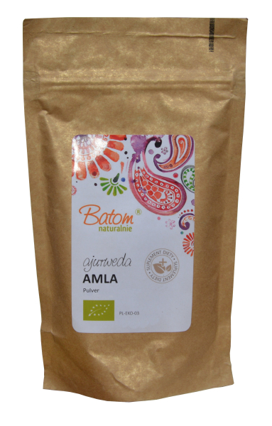 Amla fruit, powder, 100g (Emblica officinalis), for stress, revitalizes, rejuvenates, anti-aging fruit, natural vitamin C, Indian gooseberry
