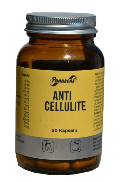 Anti Cellulite, 50 pflanzliche Kapseln, mit Kollagen, reduzieren Fettansamlungen, orangene Haut, stärken Bindegewebe