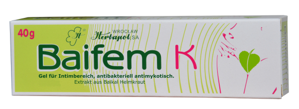 Gel, 40g für Intimbereich mit Baikal Helmkraut und Milchsäure, antibakteriell, antimykotisch (gegen Pilze), für intimpflege, wie intim wasch lotion, intimspray, vaginalgel