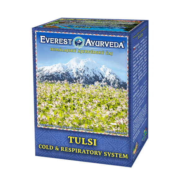 Tulsi, ayurvedische Kräutermischung bei Erkältung, Atemwege Infektionen, gegen Viren, Bakterien mit indischem Basilikum und 7 Kräutern