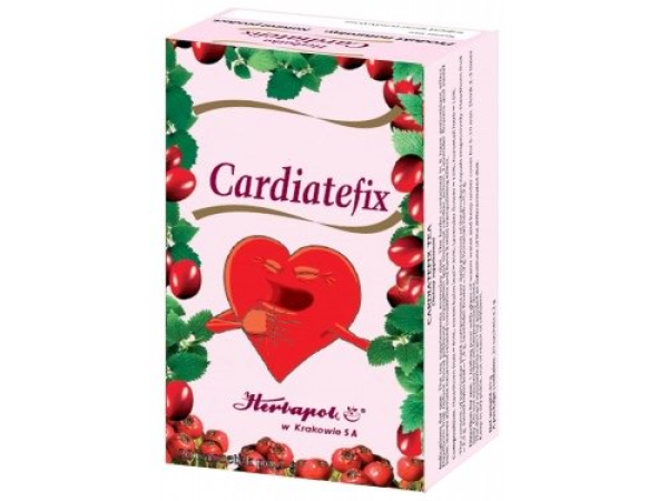 Cardiatefix, herbal tea with hawthorn, strengthens the heart, improves circulation, lowers blood pressure, relaxes