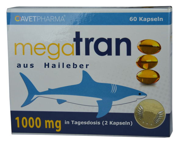 Lebertran, 60 Kapseln, 500 mg, aus der Haileber,