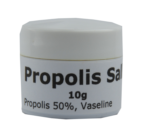 Propolis ointment, high doses, 10g, against viruses, bacteria, fungi on the skin, for wounds, impure skin