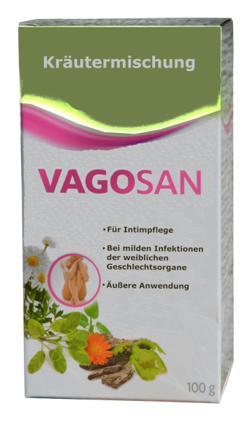 Vagosan, 100g, herbal mixture for intimate care ladies, women, sitz bath, vaginal rinse, disinfecting, anti-inflammatory